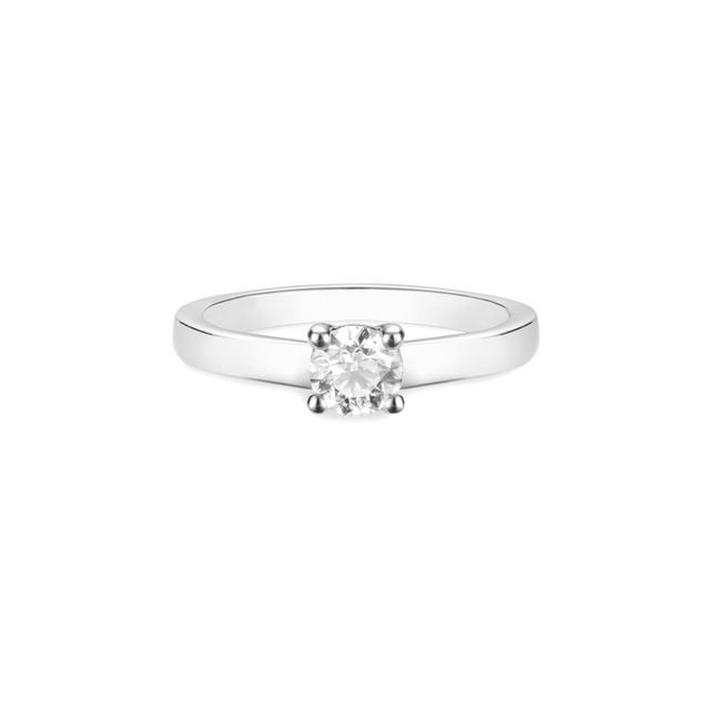 Pierścionek zaręczynowy złoty Szczęśliwy