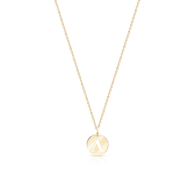 Wisiorek złoty literka A