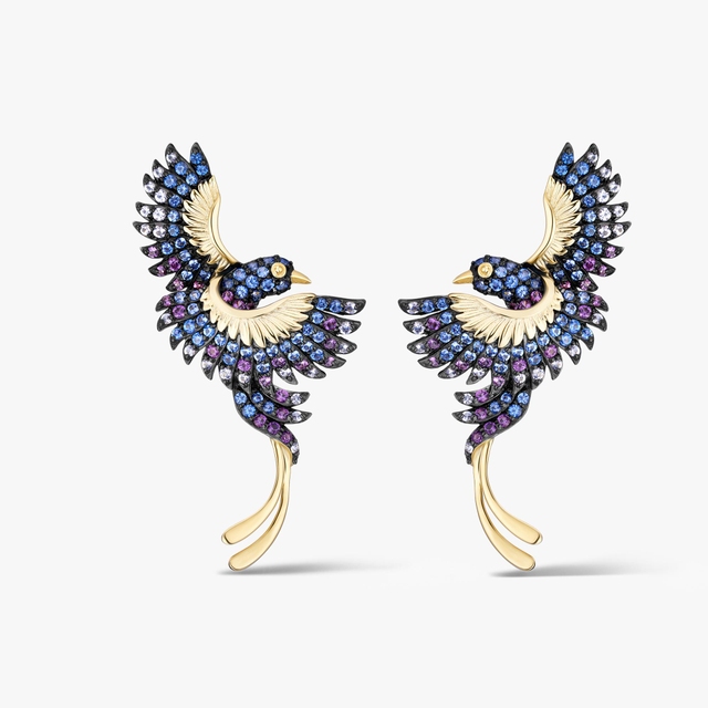 Kolczyki srebrne Preludium Paradise Birds