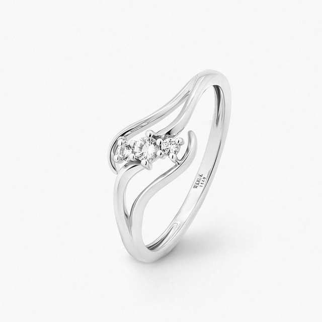 Pierścionek złoty Follow