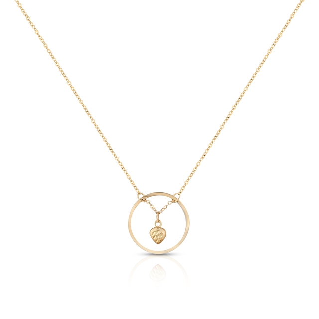 Naszyjnik złoty z serduszkiem