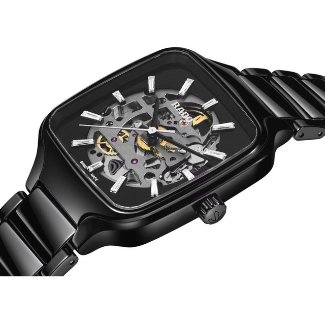 ZEGAREK RADO TRUE SQUARE AUTOMATIC SKELETON DIAMONDS