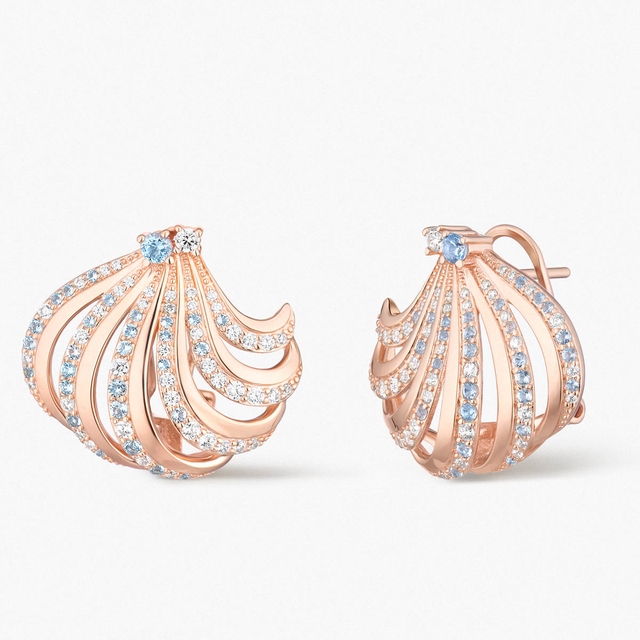 Kolczyki srebrne Balerina