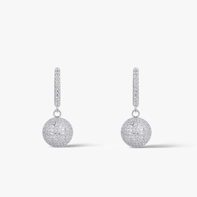 Kolczyki srebrne z cyrkoniami