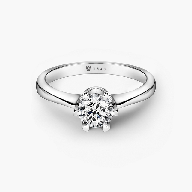 Pierścionek zaręczynowy złoty Jedyny