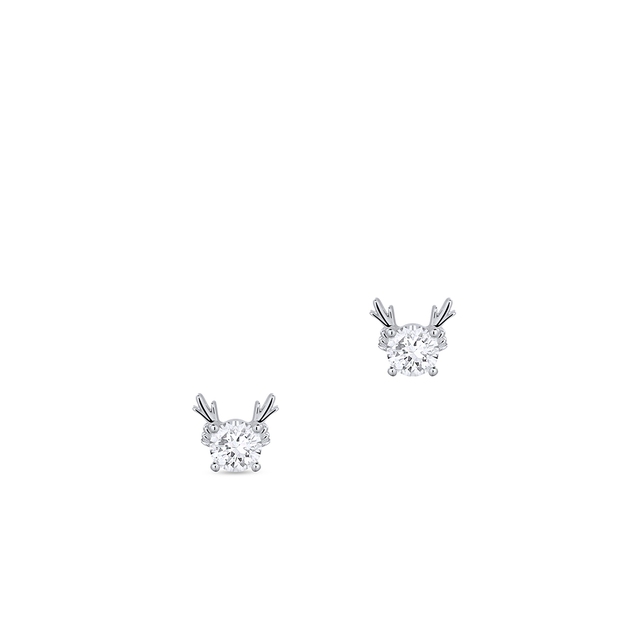 Kolczyki srebrne z cyrkonią