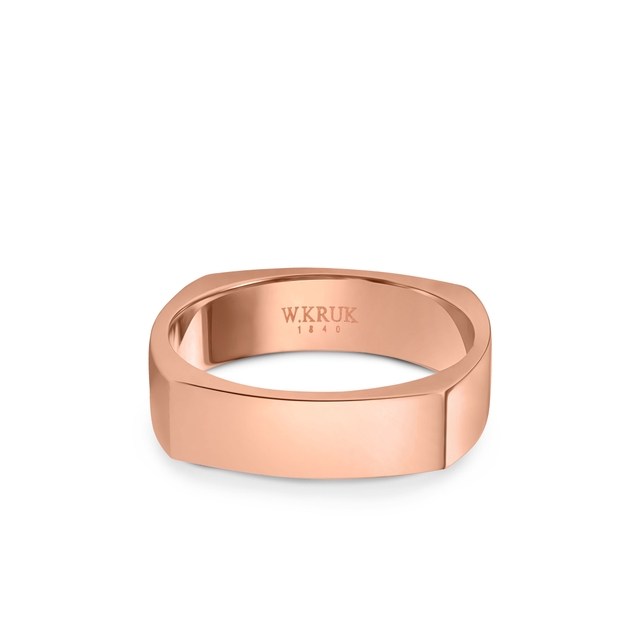 Obrączka złota SQUARELLA męska