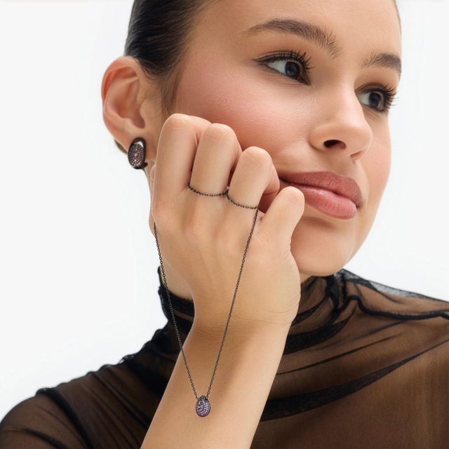 Naszyjnik srebrny Meteory