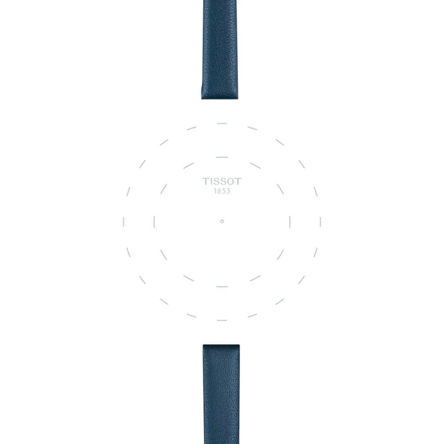 Skórzany niebieski pasek Tissot 9 mm
