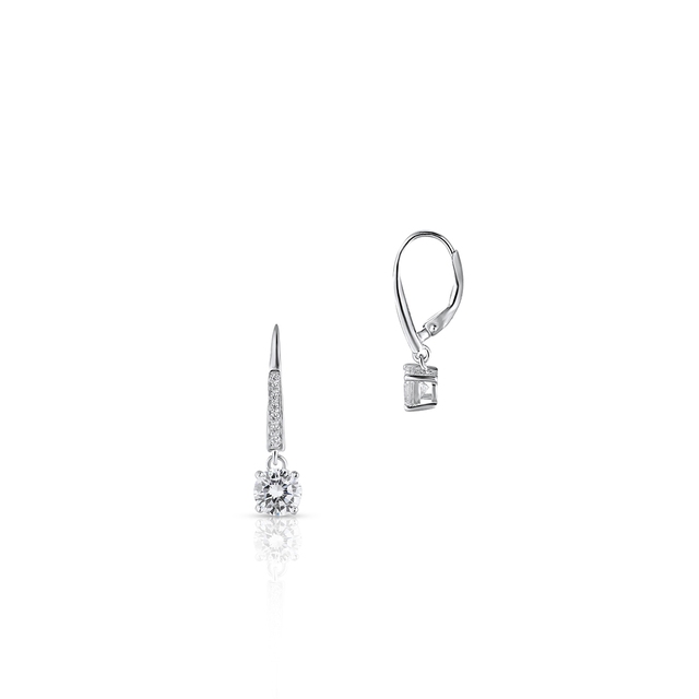 Kolczyki srebrne z cyrkoniami