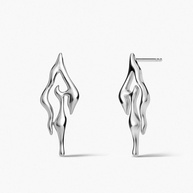 Kolczyki srebrne Modern
