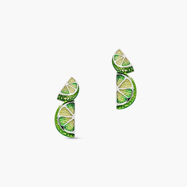 Kolczyki srebrne Kwiaty Nocy Limonki