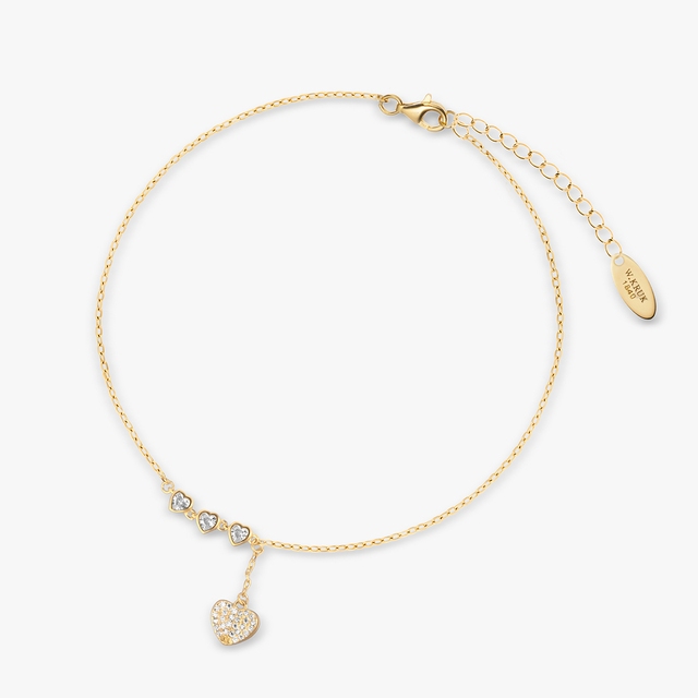 Bransoleta srebrna na nogę