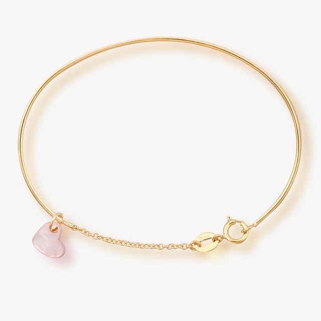 Bransoleta złota z serduszkiem