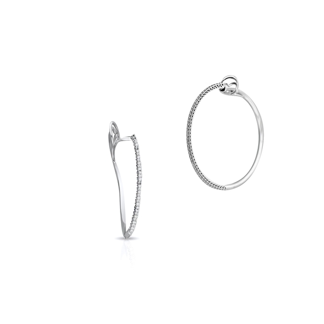 Kolczyki białe złoto RECARLO