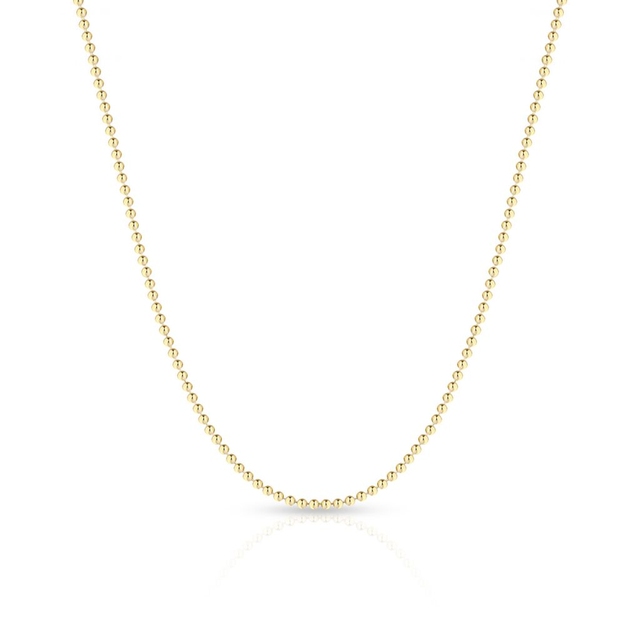 Łańcuszek złoty splot kulka TEST