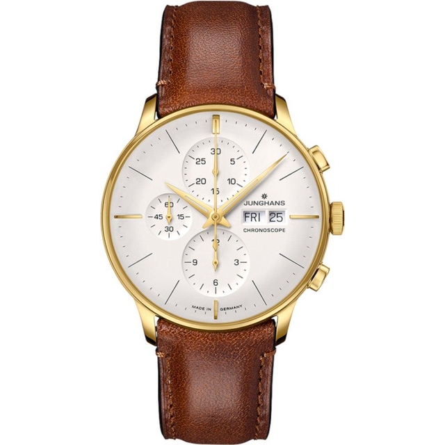 ZEGAREK JUNGHANS MEISTER CHRONOSCOPE DATE ENGLISH