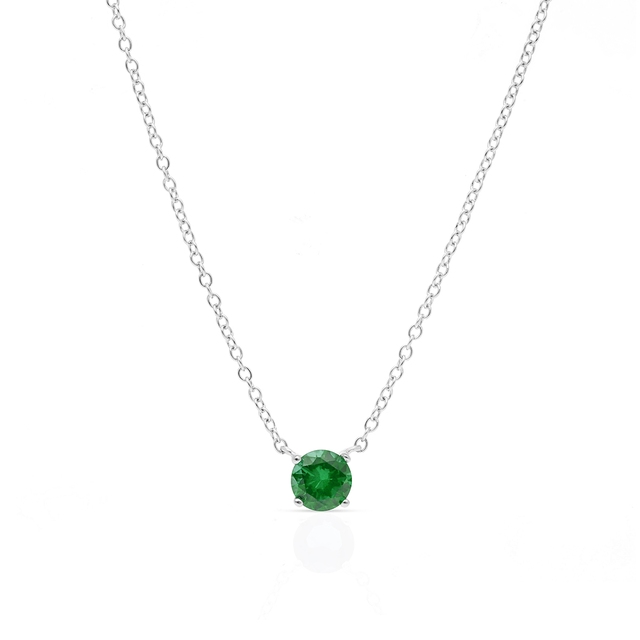 Naszyjnik srebrny z cyrkonią