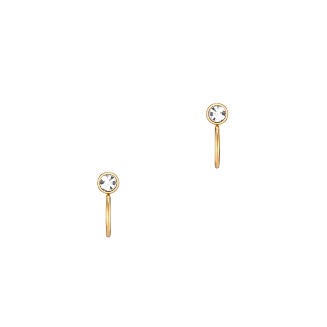 Kolczyki pozłacane z cyrkoniami Basics