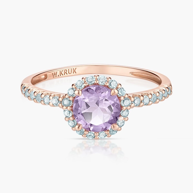 Pierścionek złoty Maria Antonina