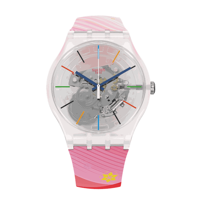 ZEGAREK SWATCH RED RIVERS AND MOUNTAINS