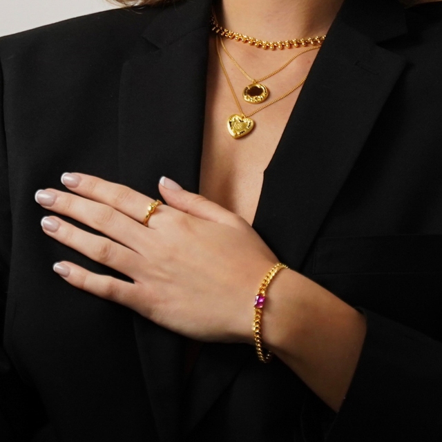 Bransoleta pancerka z z cyrkonią Basics