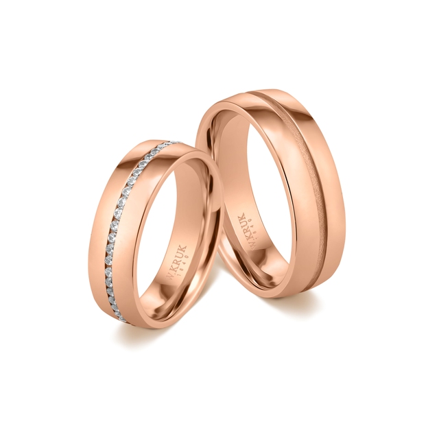 Obrączka złota KALISTA damska