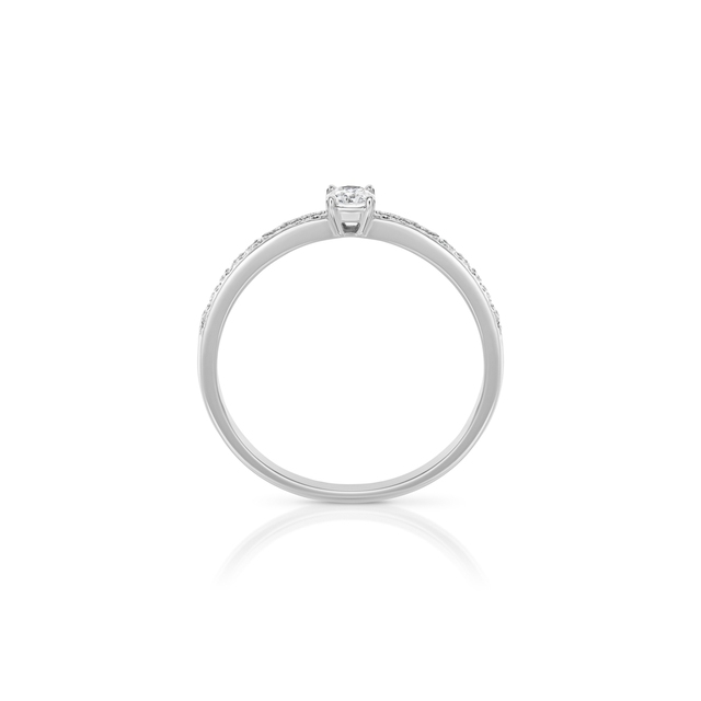 Pierścionek zaręczynowy złoty Szczęśliwy