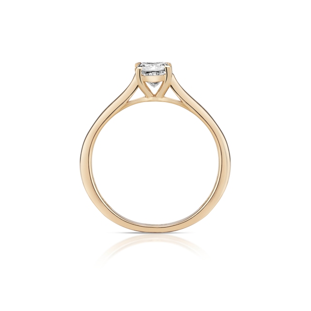 Pierścionek zaręczynowy złoty Niezwykły