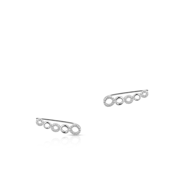 Nausznice srebrne z cyrkoniami