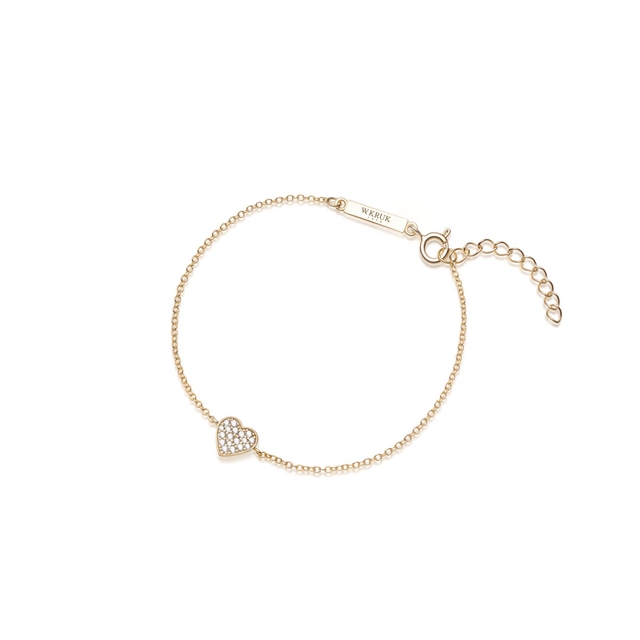 Bransoletka srebrna pozłacana W.KRUK