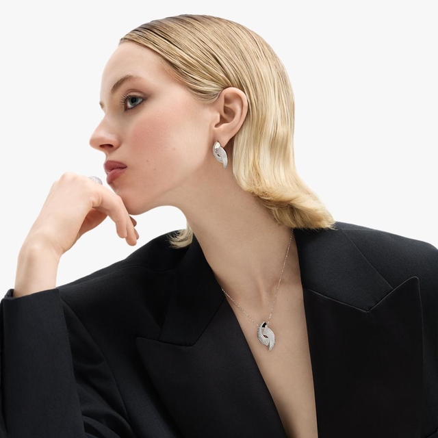 Naszyjnik srebrny z cyrkoniami