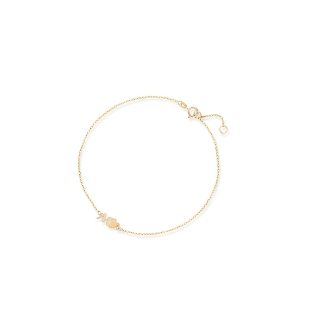 Bransoletka złota literka M