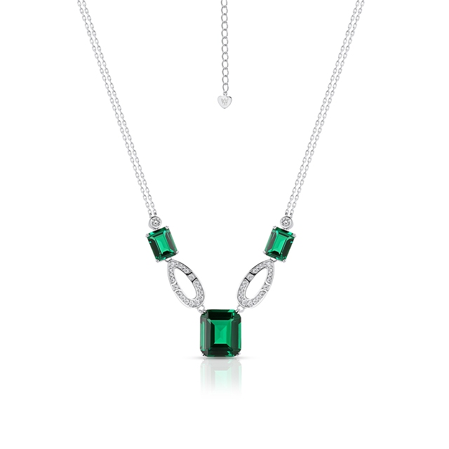 Naszyjnik srebrny z cyrkoniami Ceremonials