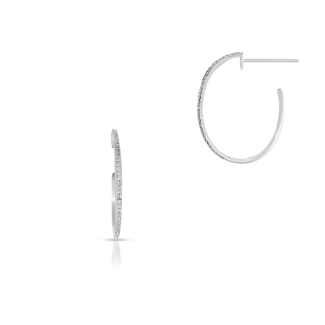 Kolczyki białe złoto z diamentami