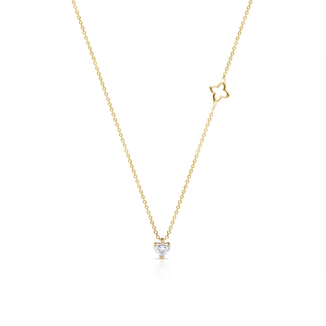 Naszyjnik złoty z diamentem RECARLO