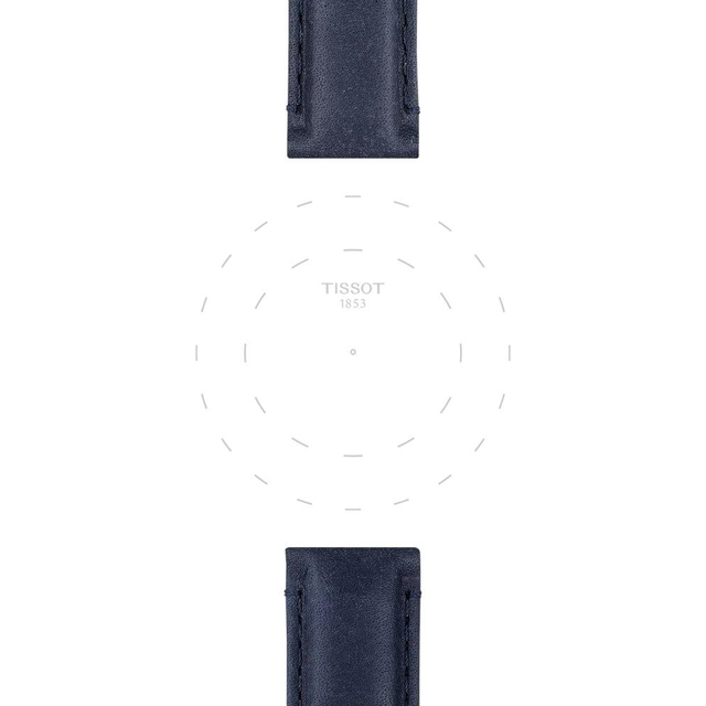 Skórzany niebieski pasek Tissot 20 mm