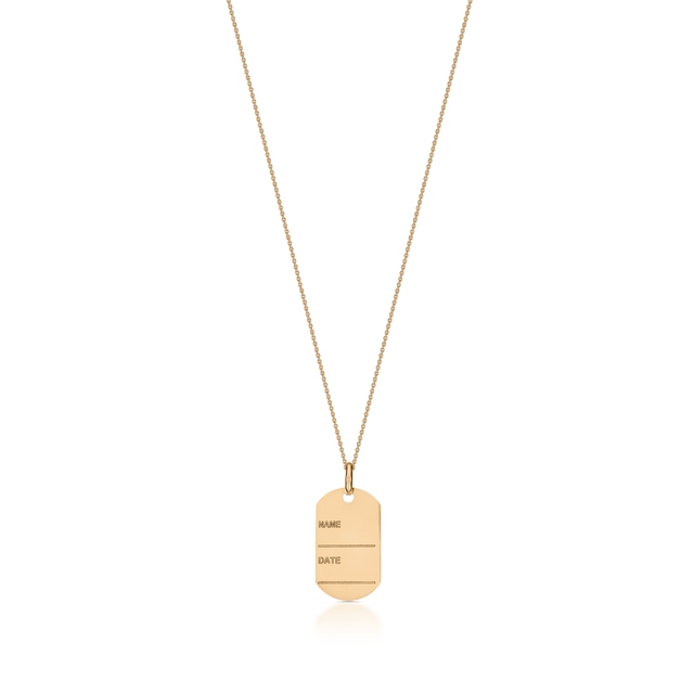 Wisiorek złoty nieśmiertelnik