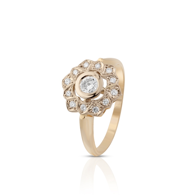 Pierścionek złoty W.KRUK