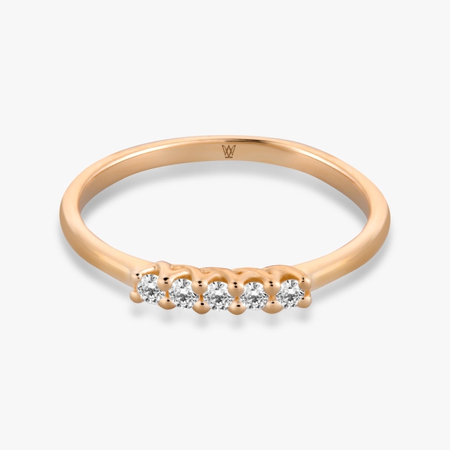 Pierścionek złoty z brylantami