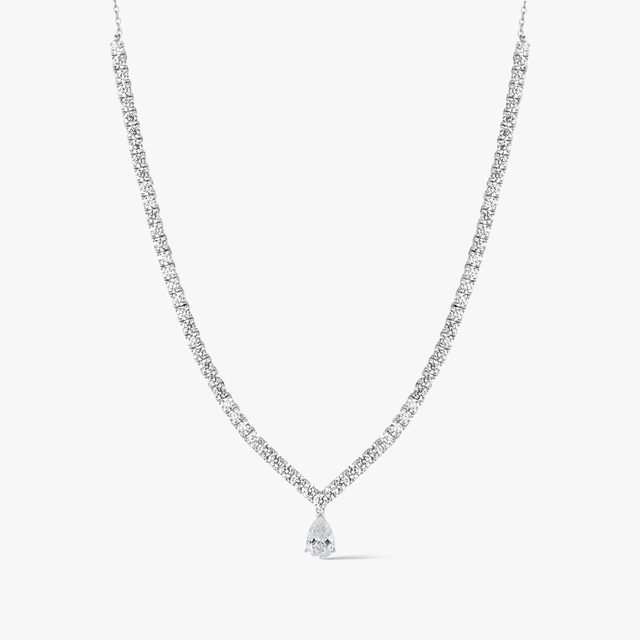 Naszyjnik złoty z cyrkoniami Ceremonials