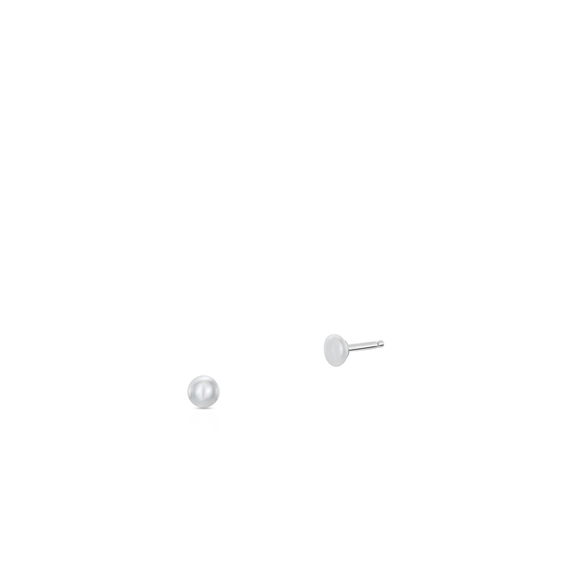 Kolczyki białe złoto basic