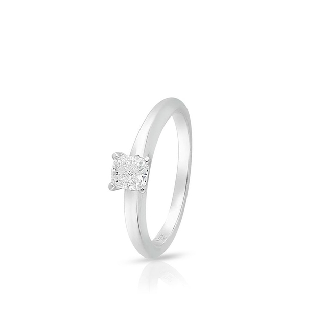 Pierścionek białe złoto z diamentem