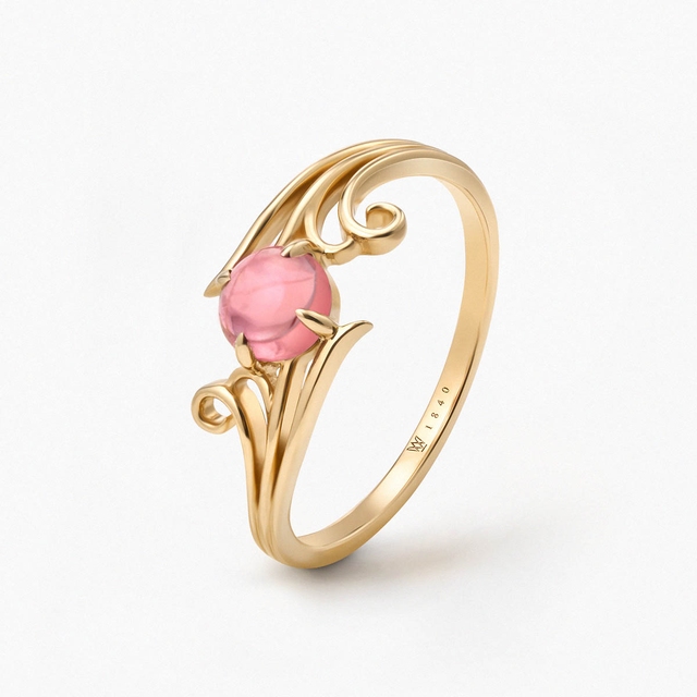 Pierścionek złoty KOI