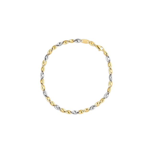 Bransoleta złota bicolor