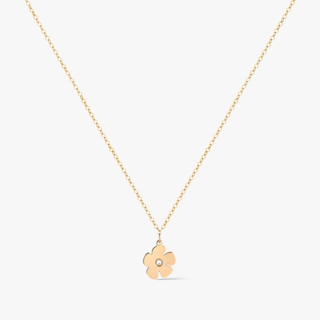 Naszyjnik złoty z kwiatuszkiem