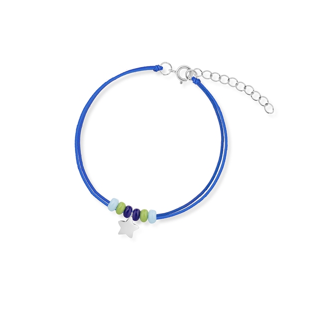 Bransoleta srebrna z motywem gwiazdki