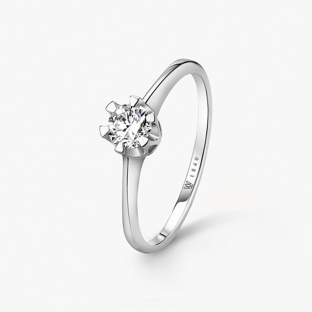 Pierścionek zaręczynowy złoty Jedyny