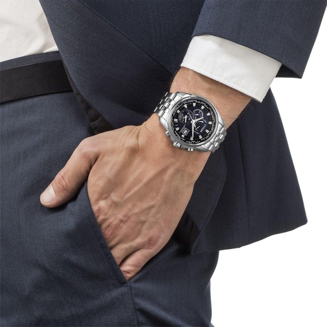 ZEGAREK CITIZEN ECO-DRIVE RADIO CONTROLLED DUAL TIME