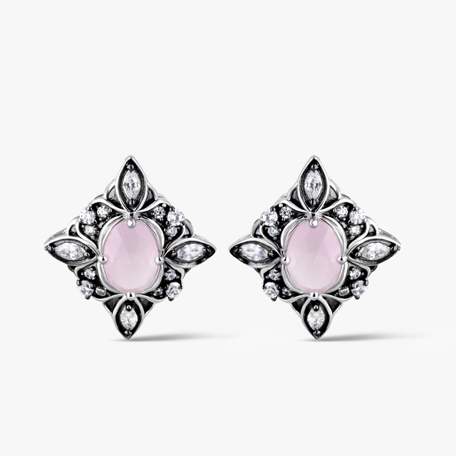 Kolczyki srebrne Royal Star